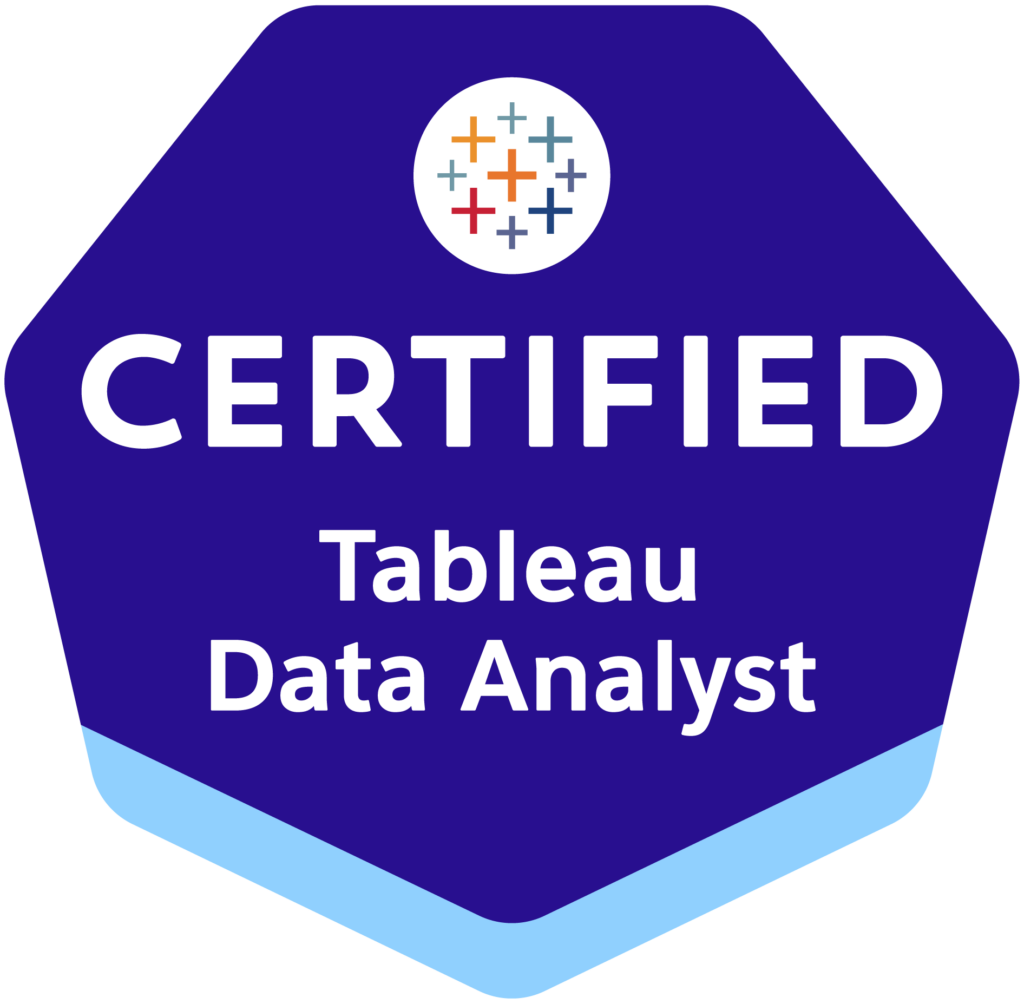 tableau data analyst certificate data sleek