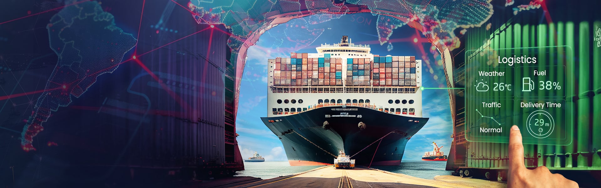Real Time Data Warehousing for Smarter Transportation & Freight Operations Data Sleek Hero Image