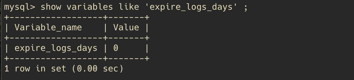mysql variables